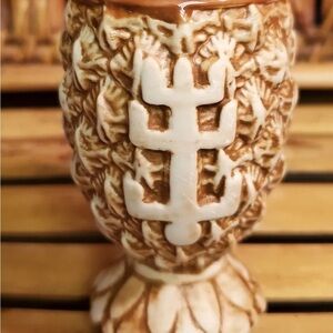 BNIB Tiki Mug: Plantation Rum Pineapple Shot Glasses